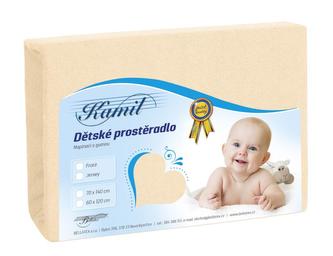 Dětské froté prostěradlo - citrus - 70x140 cm