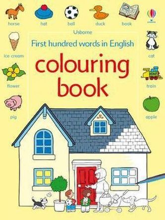 Usborne First hundred words in English colouring book
