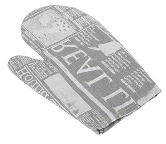 Kuchyňská chňapka - noviny šedé - chňapka 28x18 cm