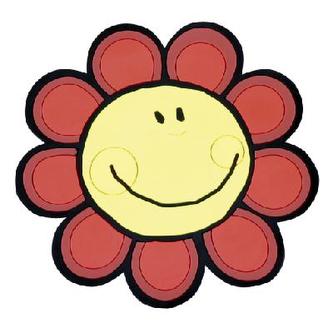 Kuchyňská podložka - červená slunečnice - 10x10 cm