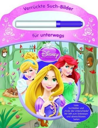 Verrückte Such-Bilder für unterwegs Prinzessin, m. Stift
