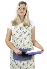 Kuchyňská zástěra IVO - levandule - zástěra 67x84 cm