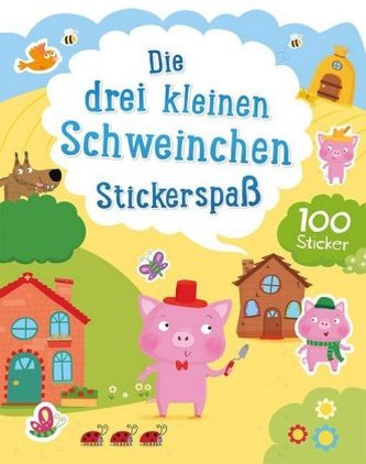 Die drei kleinen Schweinchen Stickerspaß