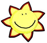 Kuchyňská podložka - sluníčko žluté - 10x10 cm