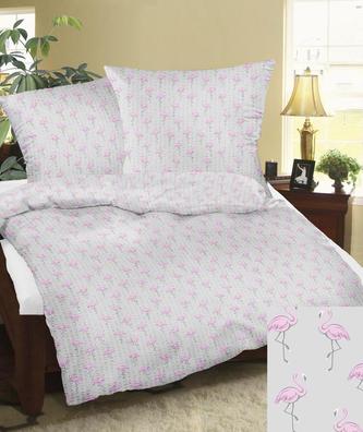 Povlečení bavlněné - plameňáci - 140x200, 70x90