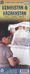 International Travel Map Kazakhstan & Uzbekistan