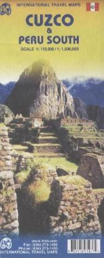 International Travel Map ITM Cuzco & Peru South. Cuzco y Perú Sur