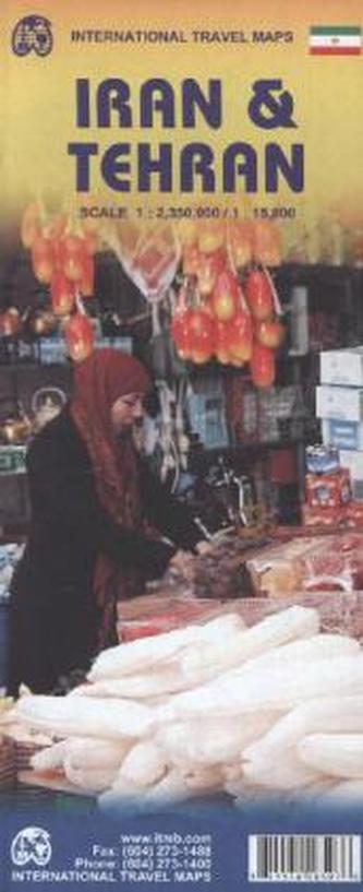 International Travel Map ITM Iran, Stadtplan Tehran