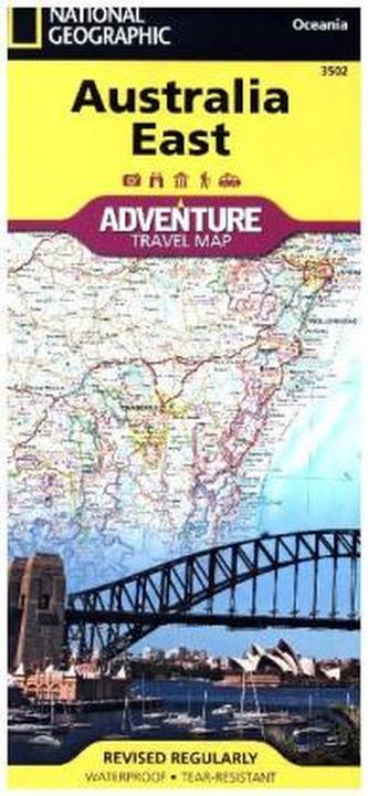 National Geographic Adventure Travel Map Australia East