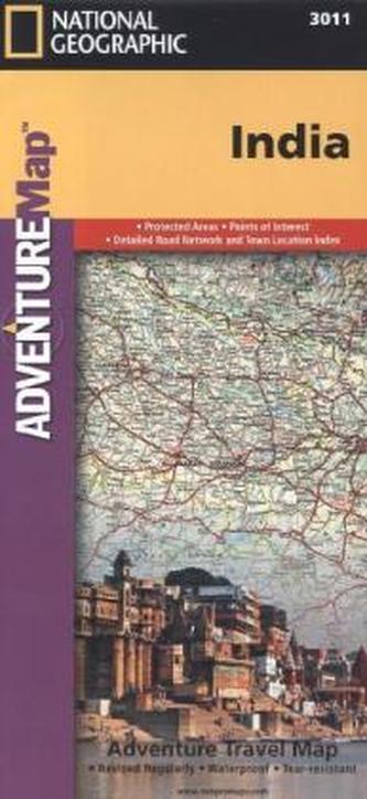 National Geographic Adventure Travel Map India