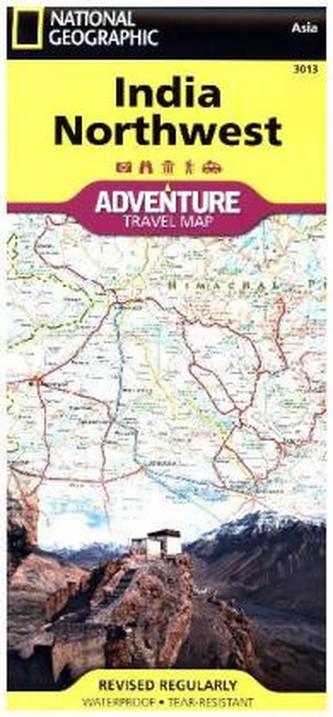 National Geographic Adventure Map India Northwest