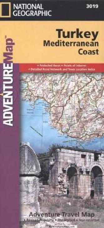 National Geographic Adventure Travel Map Turkey, Mediterranean Coast
