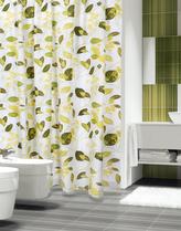 Koupelnové závěsy - zelené rostliny - 180x200 cm