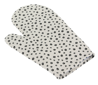 Kuchyňská chňapka - tapičky černé - chňapka 28x18 cm