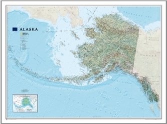 National Geographic Map Alaska, Planokarte