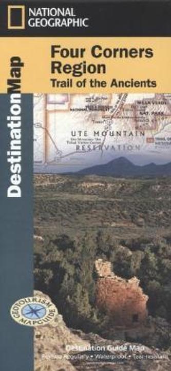 National Geographic DestinationMap Four Corners Region