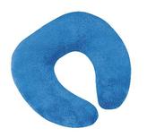 Polštářek cestovní podkova - modrá - 30x35 cm