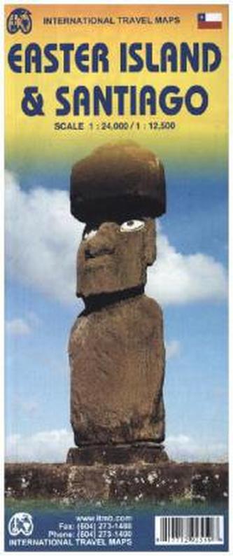 International Travel Map ITM Topographische Karte Easter Island