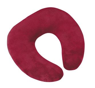 Polštářek cestovní podkova - vínová - 30x35 cm