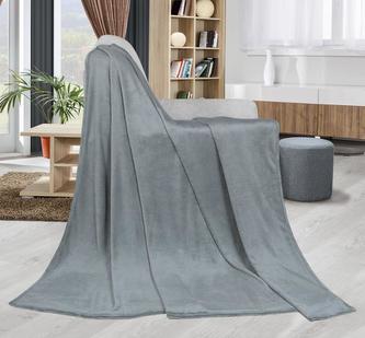 Přikrývka  Kemping - šedá - 150x200 cm