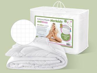 Přikrývka Merkado AntiStress 850g - celoroční přikrývka - bílá, 140x200cm