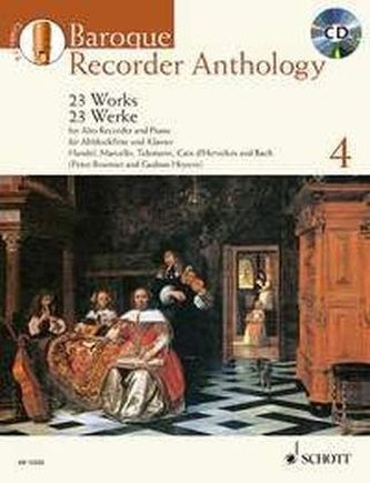 Baroque Recorder Anthology, für Alt-Blockflöte und Klavier, m. Audio-CD