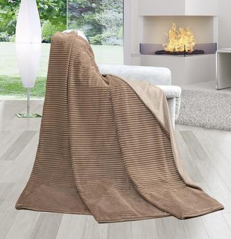 Přikrývka Oceán - hnědá - 150x200 cm