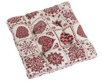 Sedák IVO prošívaný - srdce patchwork - 40 x40 cm, prošívaný