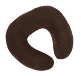 Polštářek cestovní podkova - tmavě hnědá - 30x35 cm