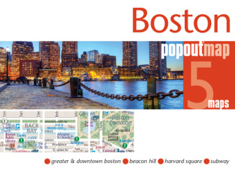 Boston PopOut Map, 5 maps