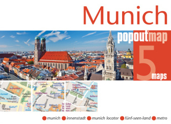 Munich PopOut Map, 5 maps