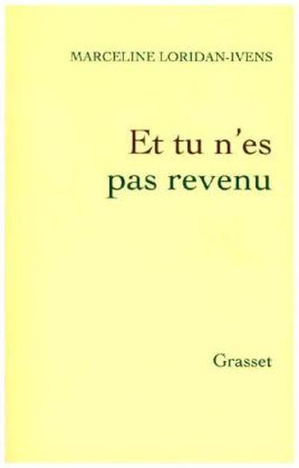 Et tu n'es pas revenu. Und du bist nicht zurückgekommen, französische Ausgabe