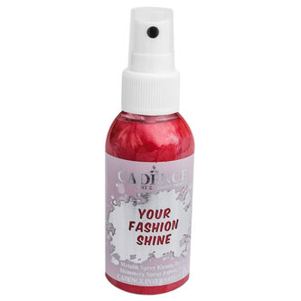Cadence perleťový sprej na tmavý textil 100ml - červená