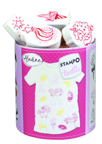 Razítka na textil StampoTextile - Kouzelní jednorožci