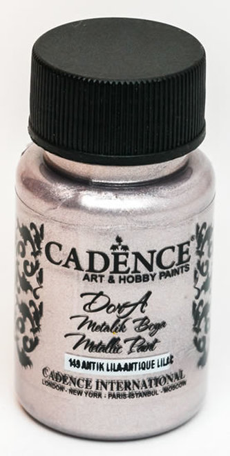 Metalická akrylová barva Cadence Dora Metalic - vintage fialová / 50 ml