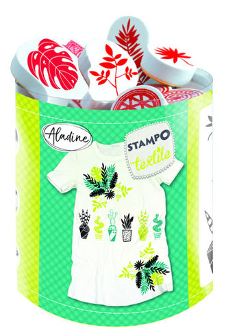 Razítka na textil StampoTextile - Exotické rostliny