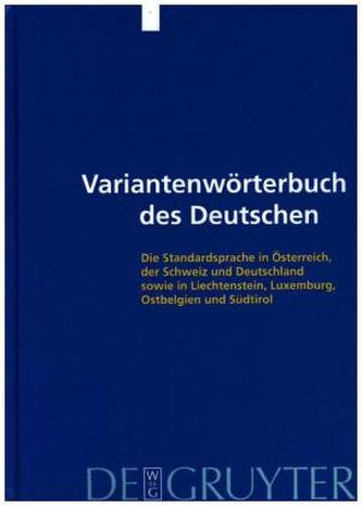 Variantenwörterbuch des Deutschen, 2 Bde.