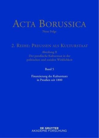 Finanzierung des Kulturstaats in Preußen seit 1800