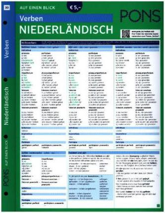 PONS Verben auf einen Blick, Niederländisch