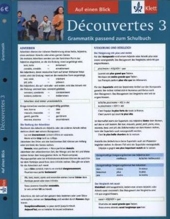 Auf einen Blick: Grammatik passend zum Schulbuch