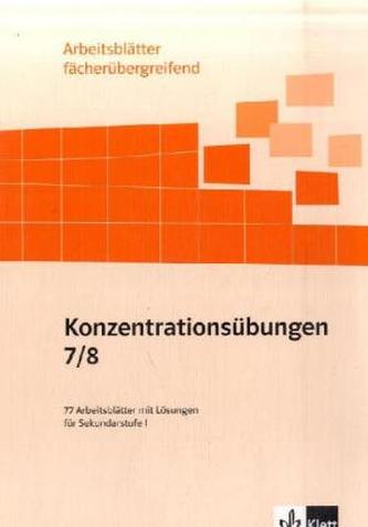Konzentrationsübungen 7./8. Schuljahr