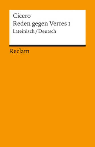Reden gegen Verres, Lateinisch-Deutsch. Bd.1