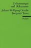 Johann Wolfgang Goethe 'Torquato Tasso'