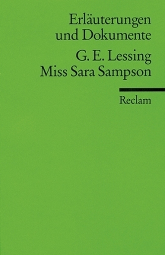 Gotthold E. Lessing 'Miß Sara Sampson'