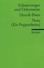 Henrik Ibsen 'Nora (Ein Puppenheim)'