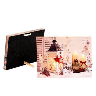 Nástěnný obraz se 2 LED světly - Lucerna