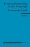 Formen der Lyrik