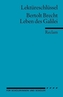 Lektüreschlüssel Bertolt Brecht 'Leben des Galilei'