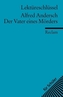 Lektüreschlüssel Alfred Andersch 'Der Vater eines Mörders'