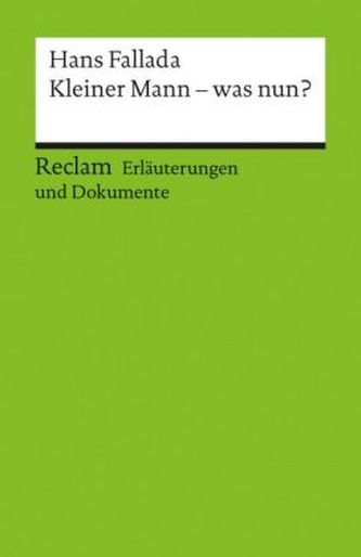 Hans Fallada 'Kleiner Mann - was nun'